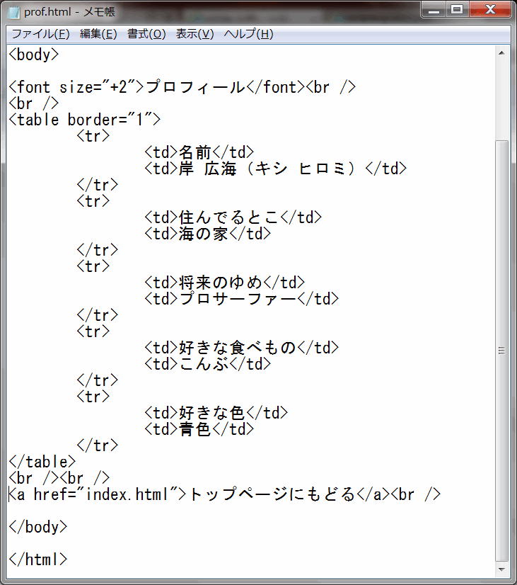 図51：トップページに戻るリンク貼